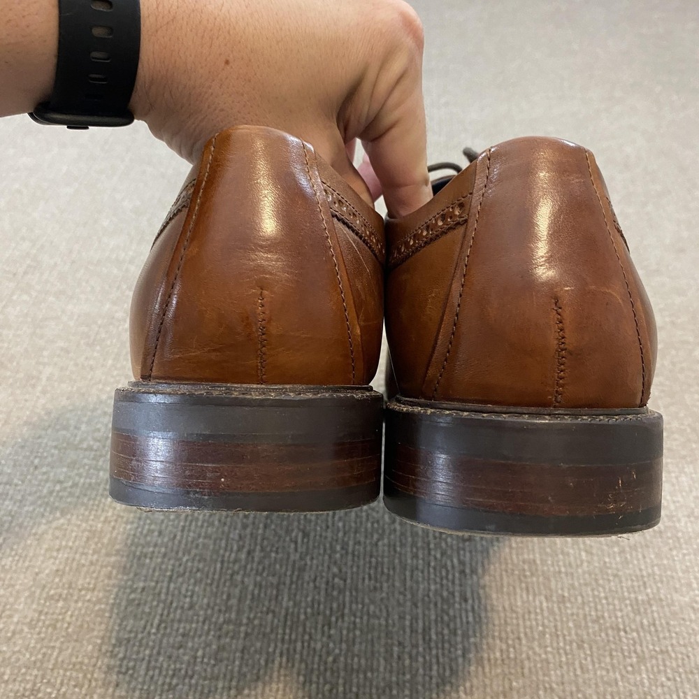 Cole Haan Grand.OS Shoes Mens Size 13 M Brown Leather Cap Toe Derby C28882 - Picture 6 of 11